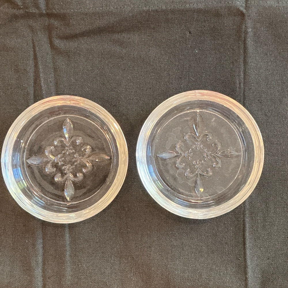 Clear Glass Coasters Set